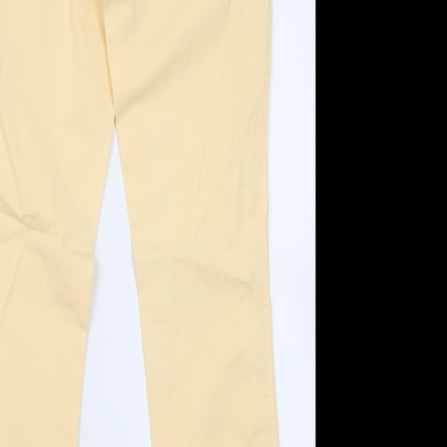 MiH Jeans Womens Orange  Cotton Cropped Jeans Size 28 L28 in Regular Button
