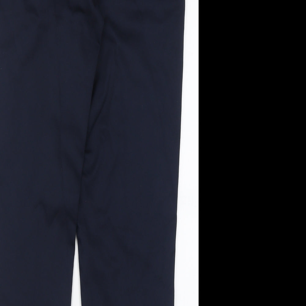 Savida Womens Blue  Cotton Trousers  Size 16 L26 in Regular Zip