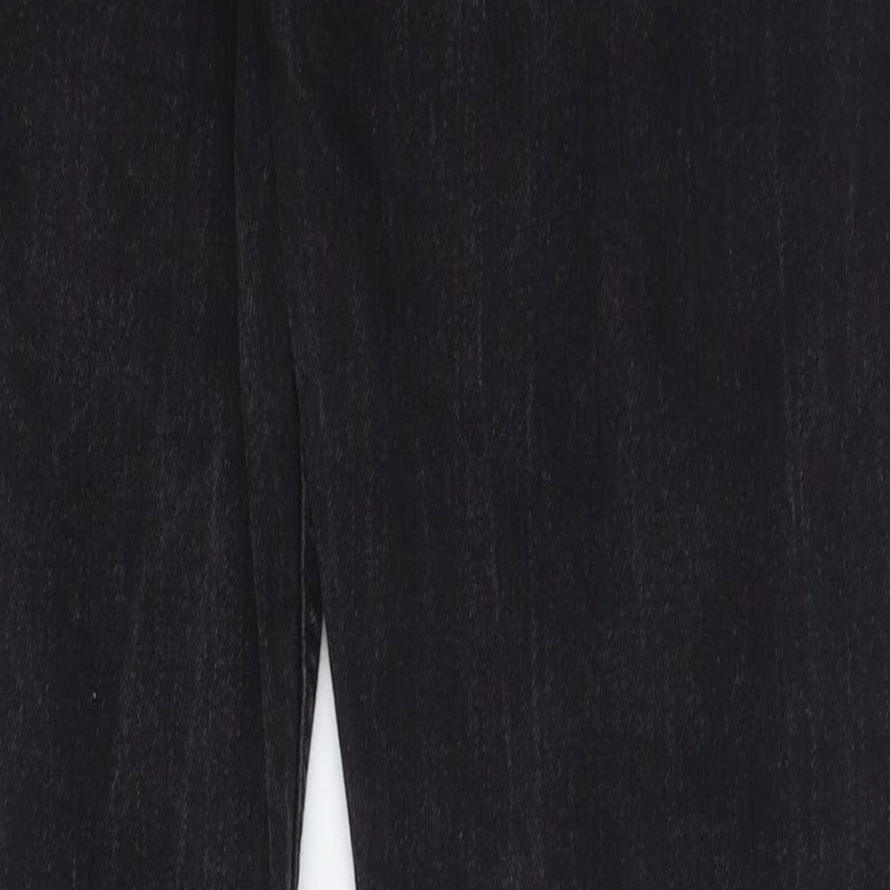 New Look Mens Black  Cotton Straight Jeans Size 32 L32 in Slim Button