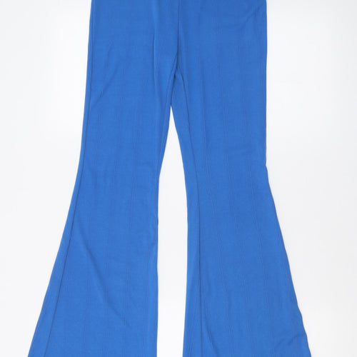 SheIn Womens Blue  Polyester Trousers  Size S L32 in Regular