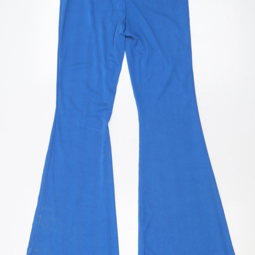SheIn Womens Blue  Polyester Trousers  Size S L32 in Regular