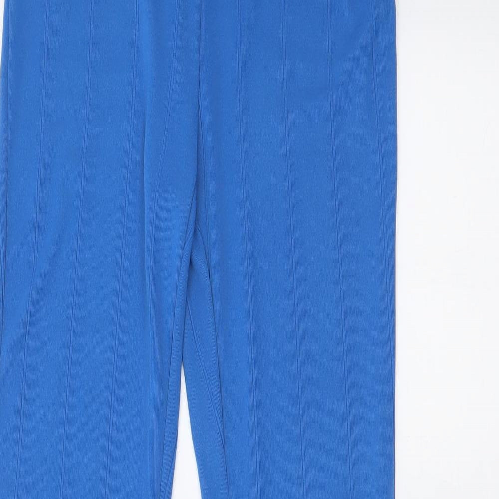SheIn Womens Blue  Polyester Trousers  Size S L32 in Regular