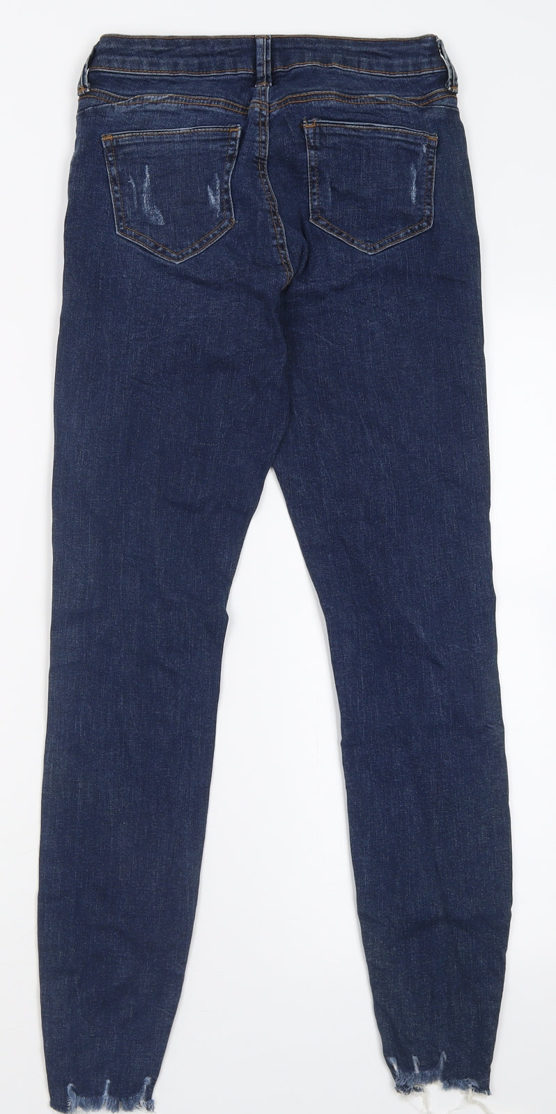 priamrk Womens Blue  Cotton Skinny Jeans Size 6 L27 in Regular Button
