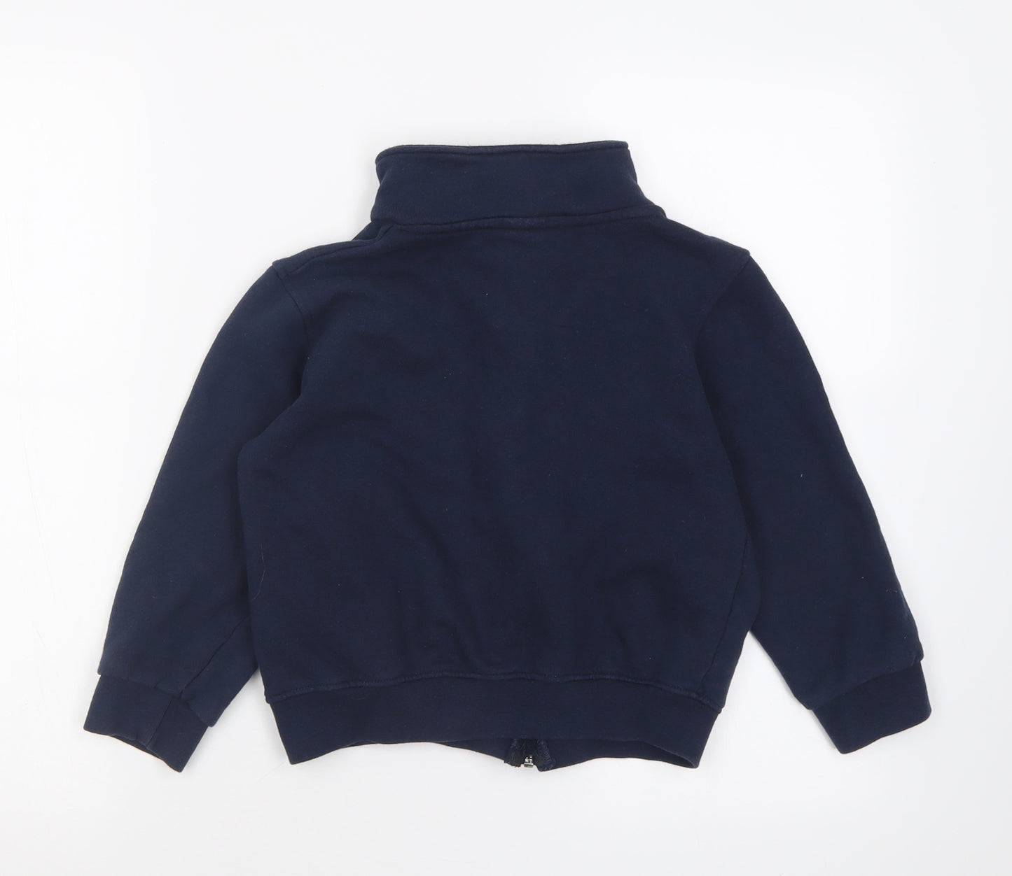 Ralph Lauren Girls Blue  Cotton Full Zip Sweatshirt Size 10 Years  Zip