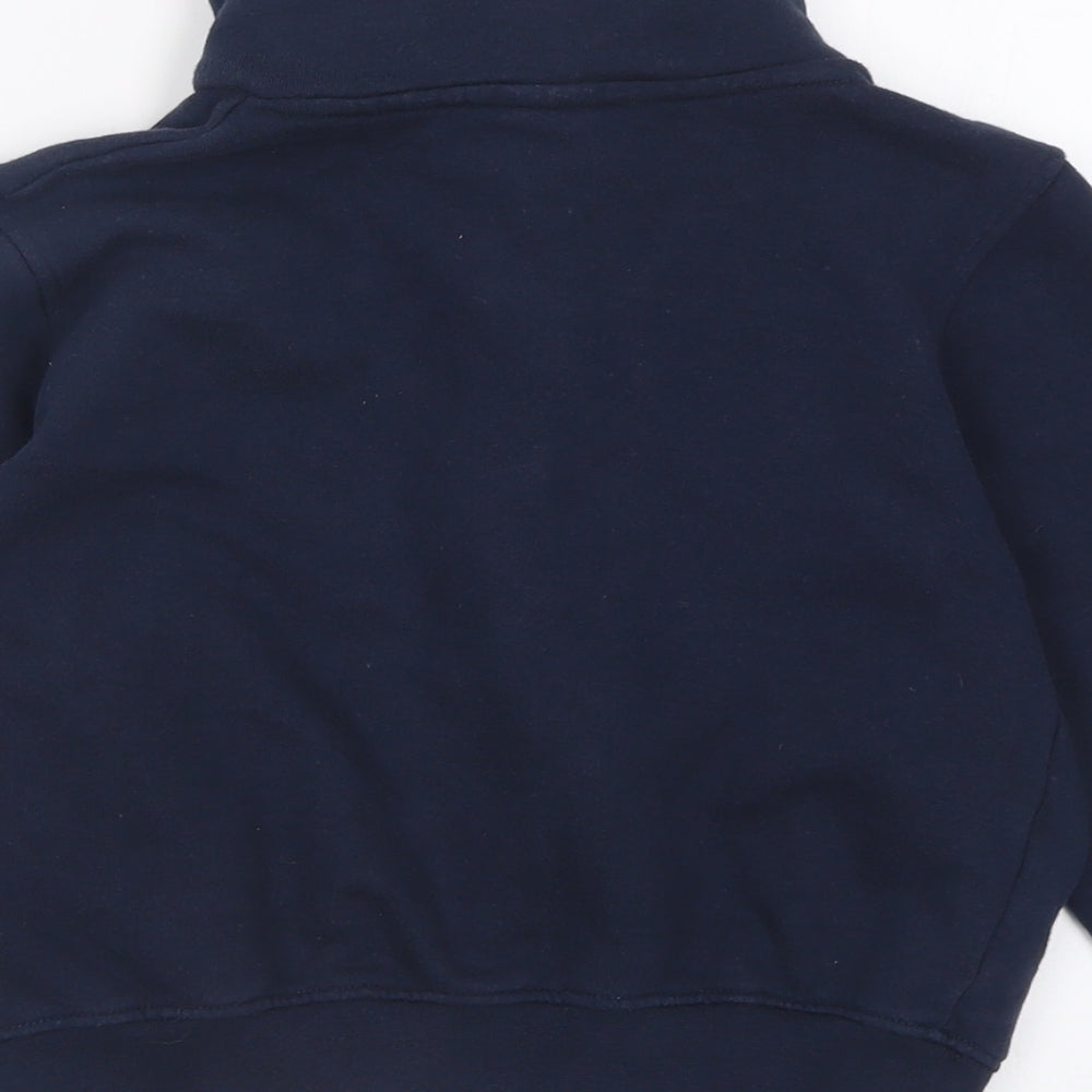Ralph Lauren Girls Blue  Cotton Full Zip Sweatshirt Size 10 Years  Zip