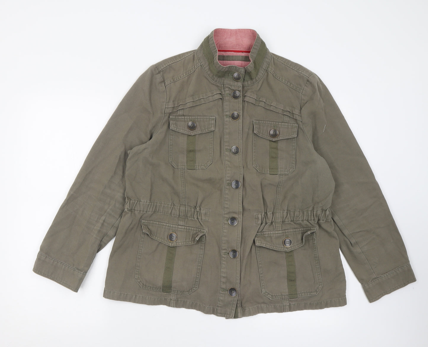 Per Una Womens Green   Jacket  Size 16  Button