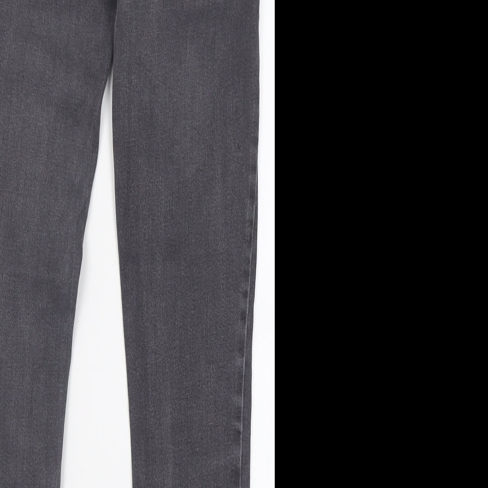 White Stuff Womens Grey  Cotton Jegging Trousers Size 12 L27 in Regular
