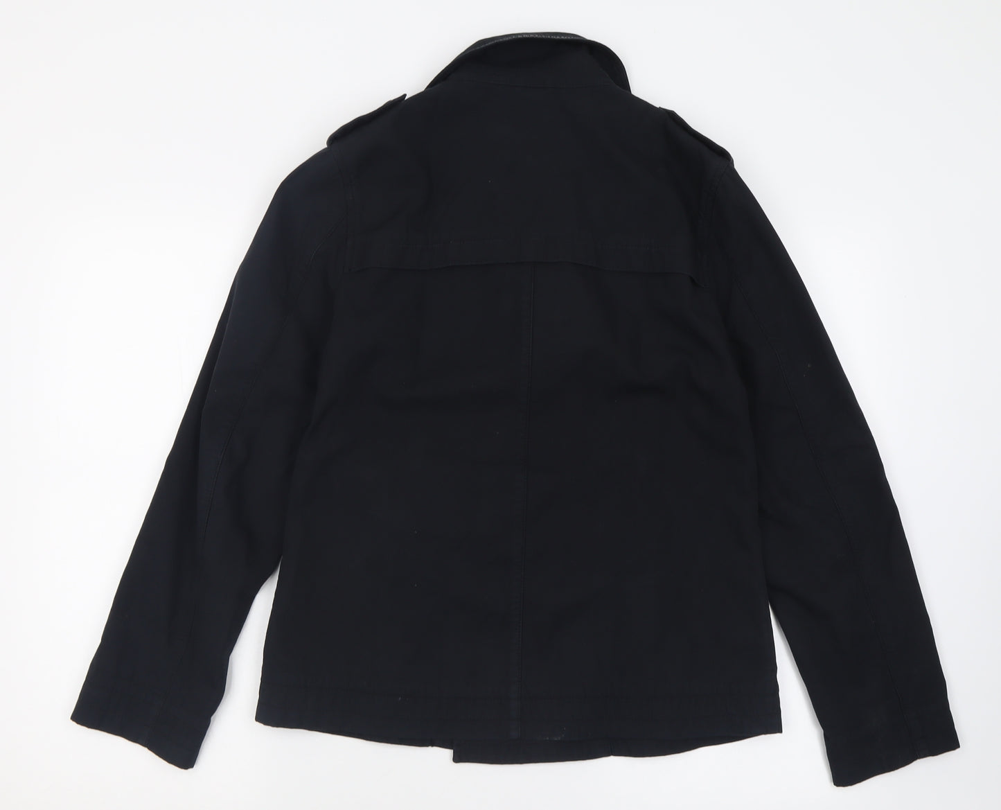 Topman Mens Black   Jacket  Size S  Button