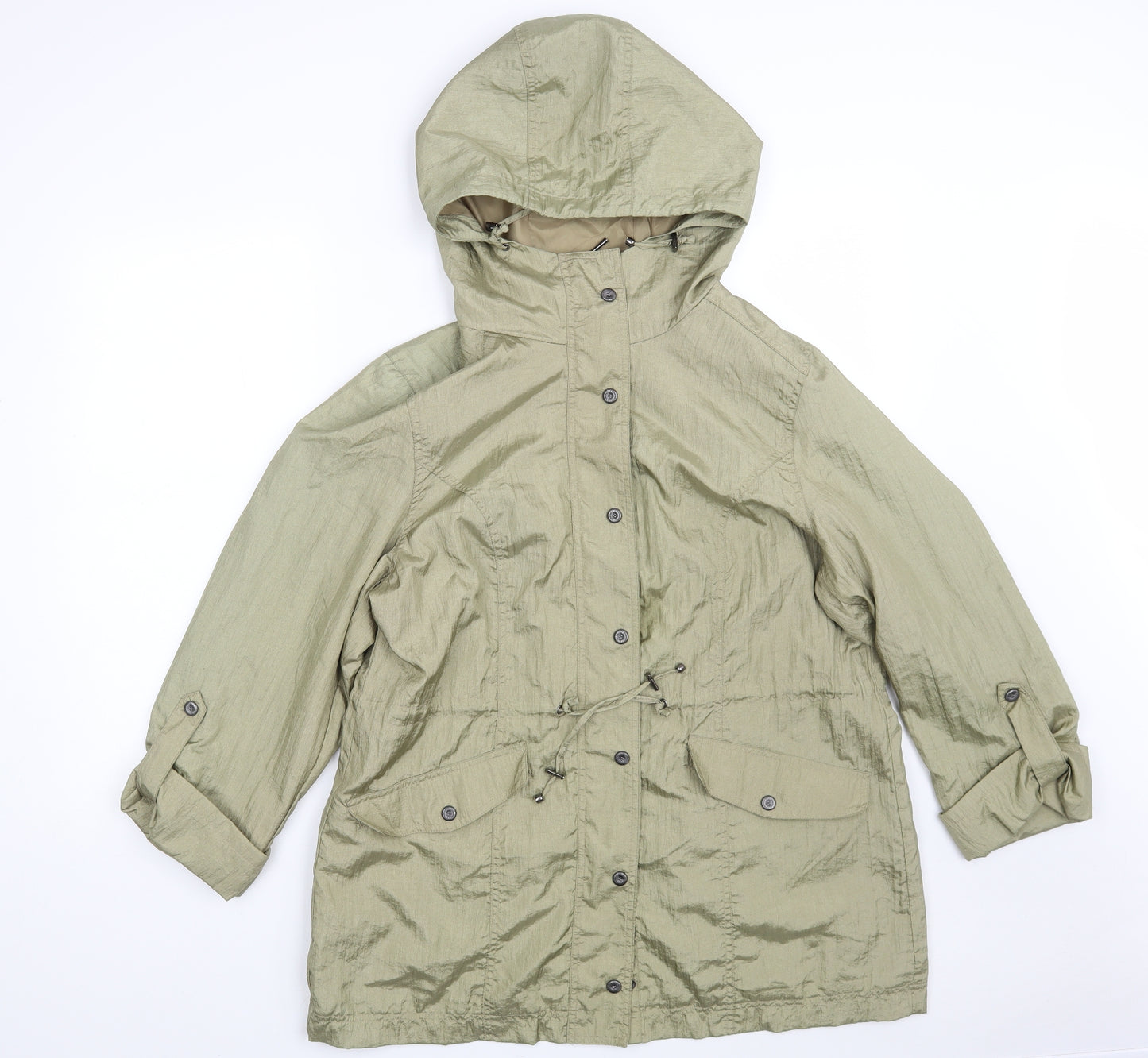 Classic Womens Gold   Rain Coat Coat Size 18  Zip