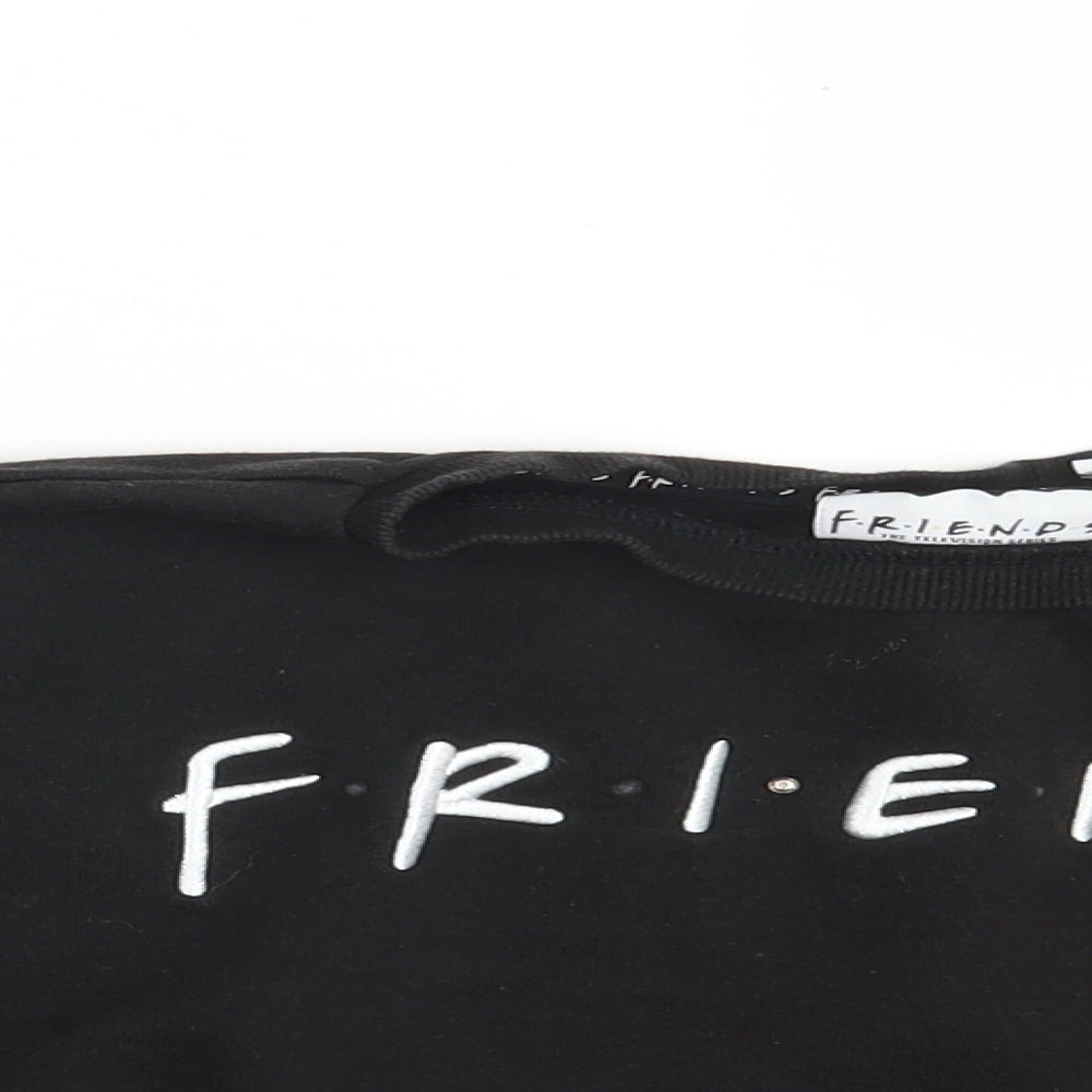 Primark Girls Black  Cotton Pullover Sweatshirt Size 8-9 Years   - Friends -Cropped