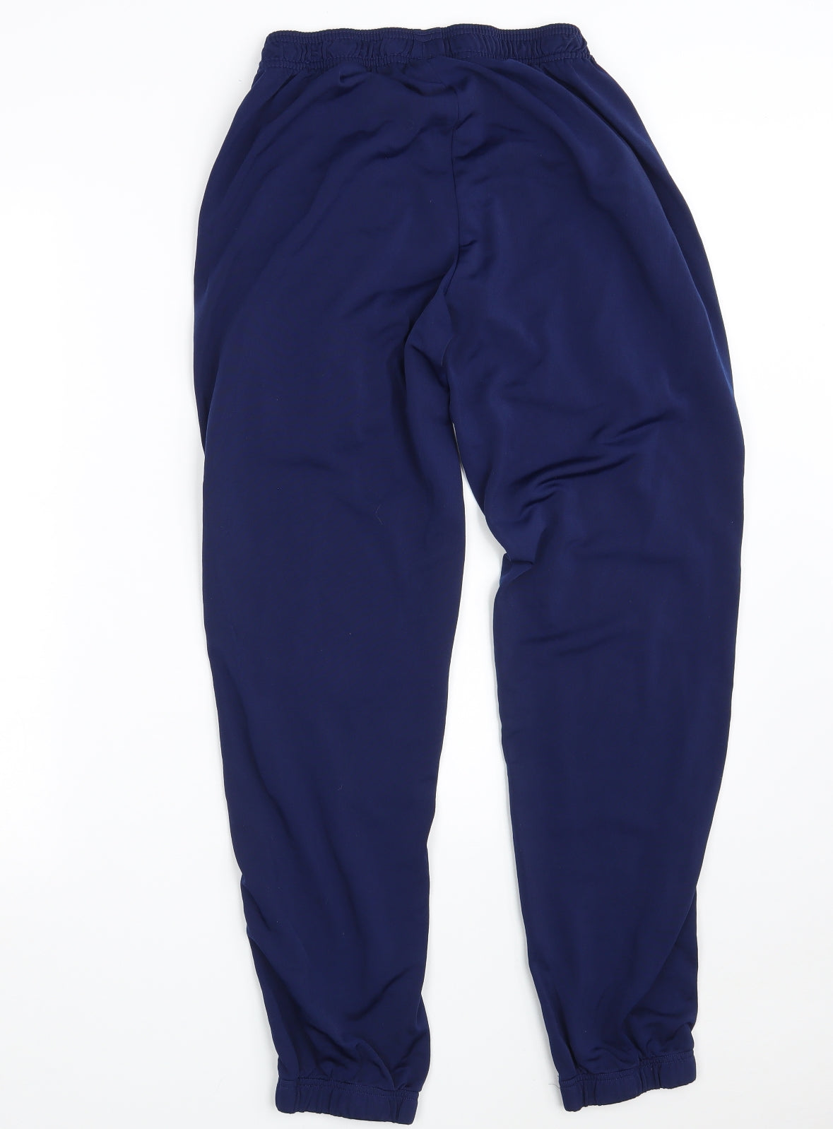 adidas Mens Blue  Polyester Jogger Trousers Size S L29 in Regular