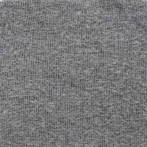 New Look Girls Grey  Polyester Cropped Blouse Size 12-13 Years Round Neck