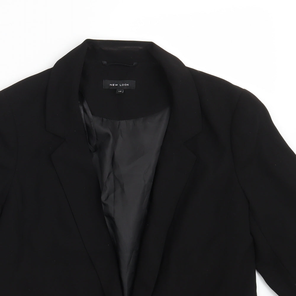 New Look Womens Black   Jacket Blazer Size 12