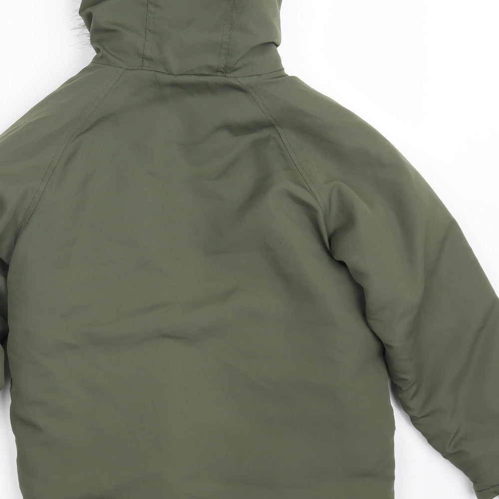Nutmeg Boys Green   Jacket  Size 9-10 Years  Zip