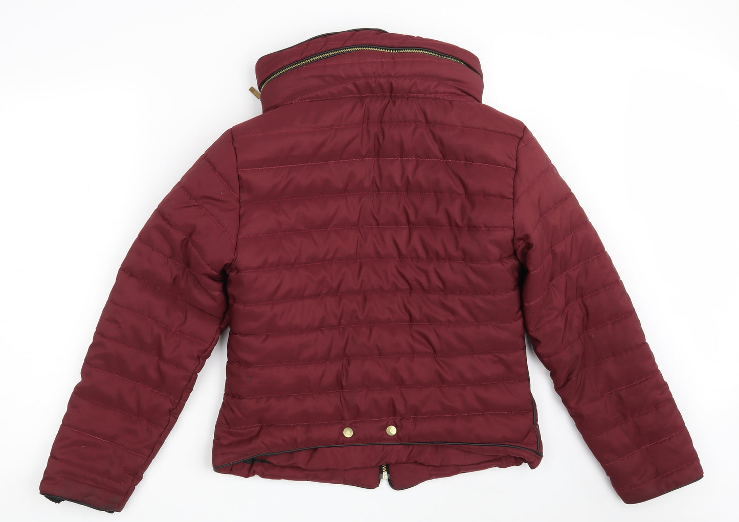 PRETTYLITTLETHING Womens Purple   Jacket Coat Size M  Zip