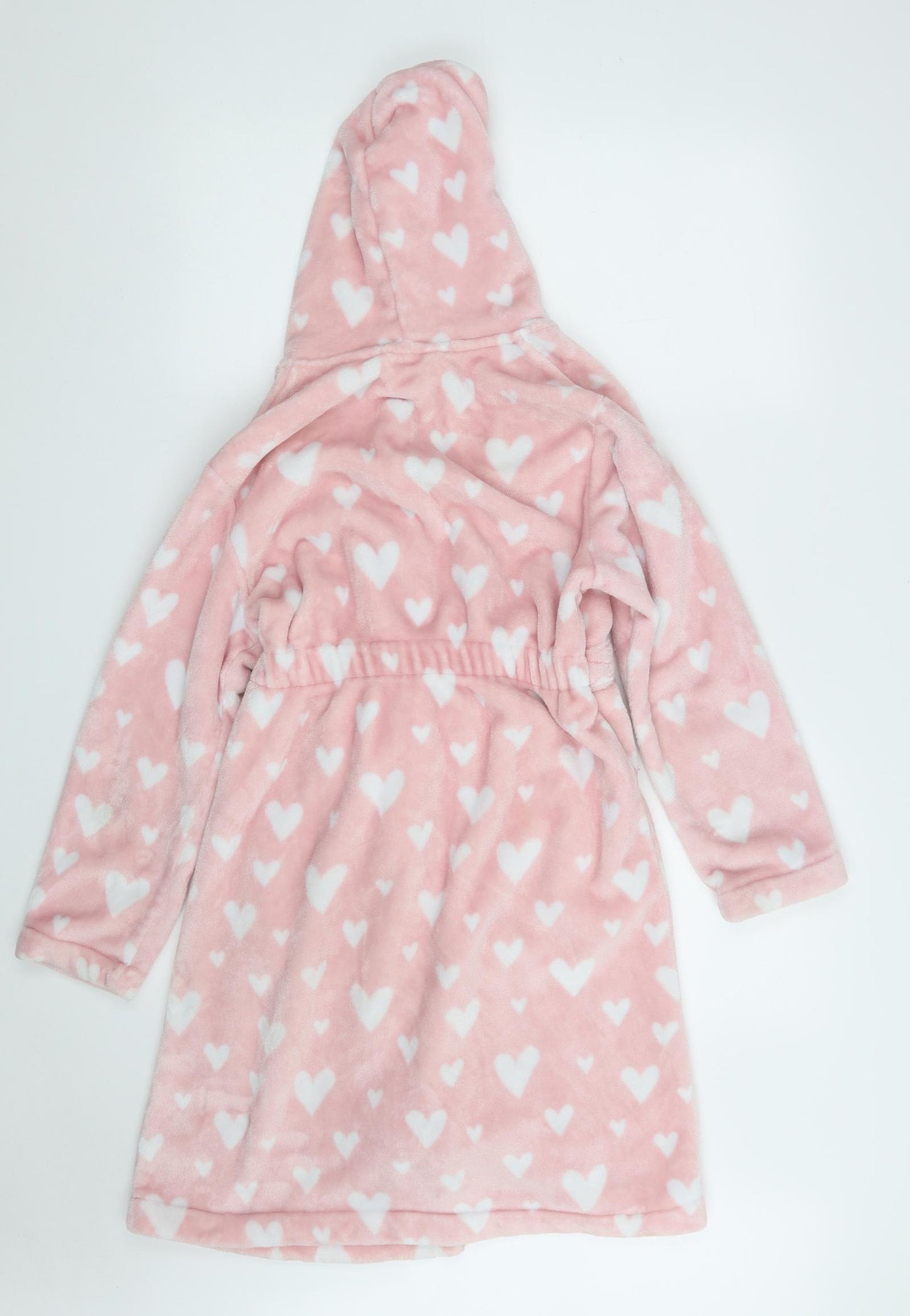 George Girls Pink Solid 100% Polyester Top Robe Size 11-12 Years