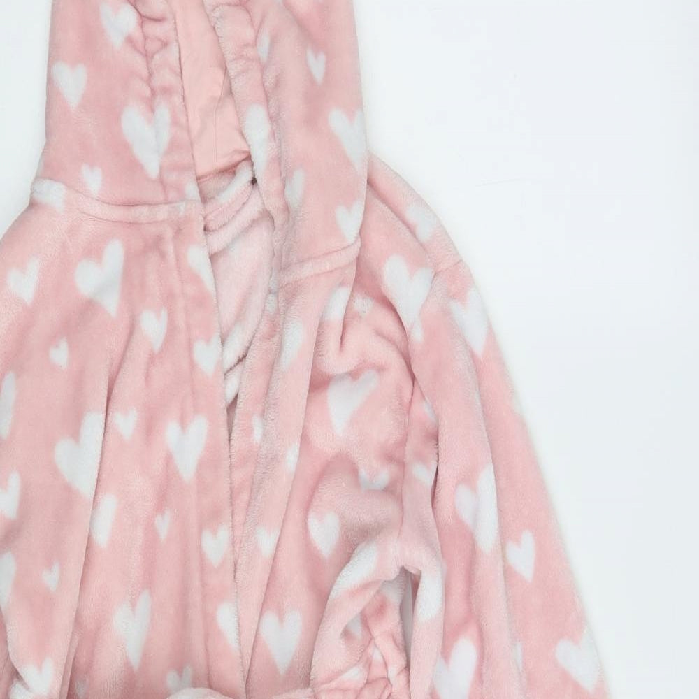 George Girls Pink Solid 100% Polyester Top Robe Size 11-12 Years