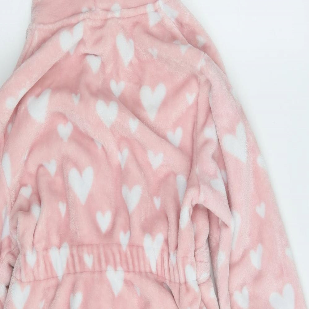 George Girls Pink Solid 100% Polyester Top Robe Size 11-12 Years