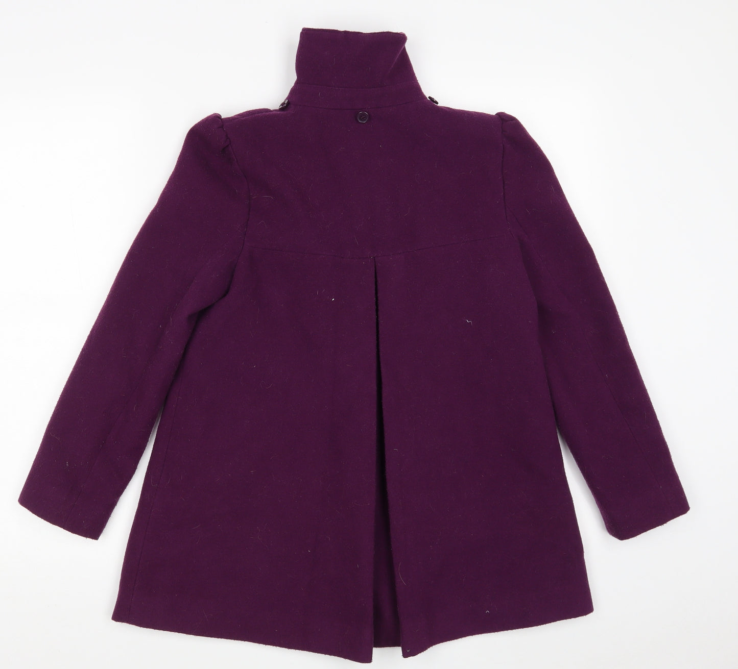 Monsoon Girls Purple   Pea Coat Coat Size 10-11 Years  Button