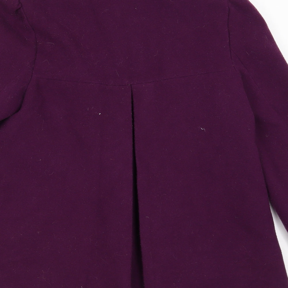 Monsoon Girls Purple   Pea Coat Coat Size 10-11 Years  Button