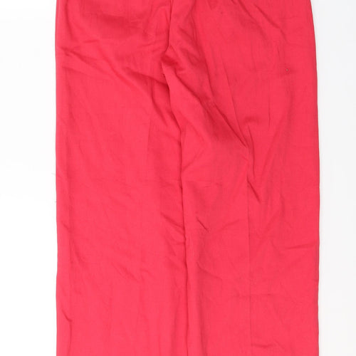 Jantzen Womens Red  Polyester Trousers  Size 10 L30 in Regular