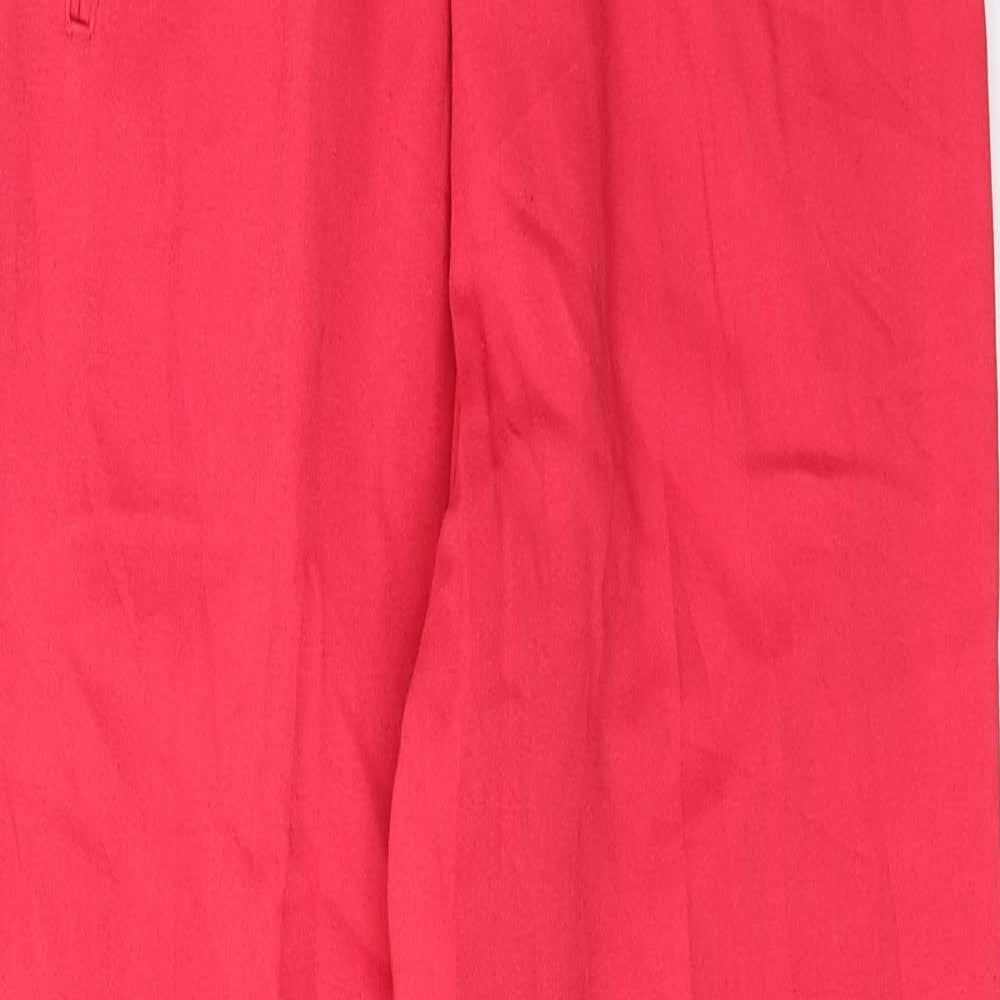Jantzen Womens Red  Polyester Trousers  Size 10 L30 in Regular