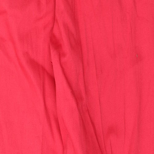 Jantzen Womens Red  Polyester Trousers  Size 10 L30 in Regular