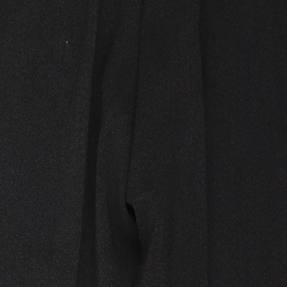 Preworn Womens Black  Viscose Trousers  Size 16 L28 in Regular Zip