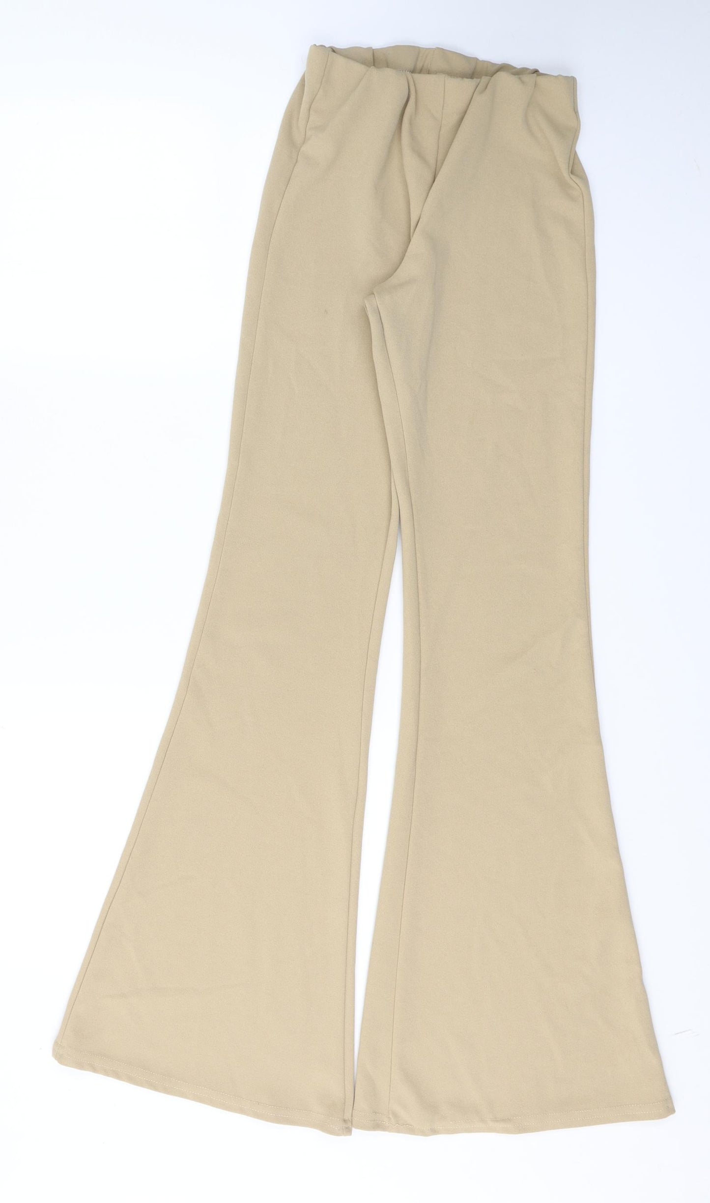 New Look Womens Beige  Polyester Trousers  Size 8 L30 in Regular