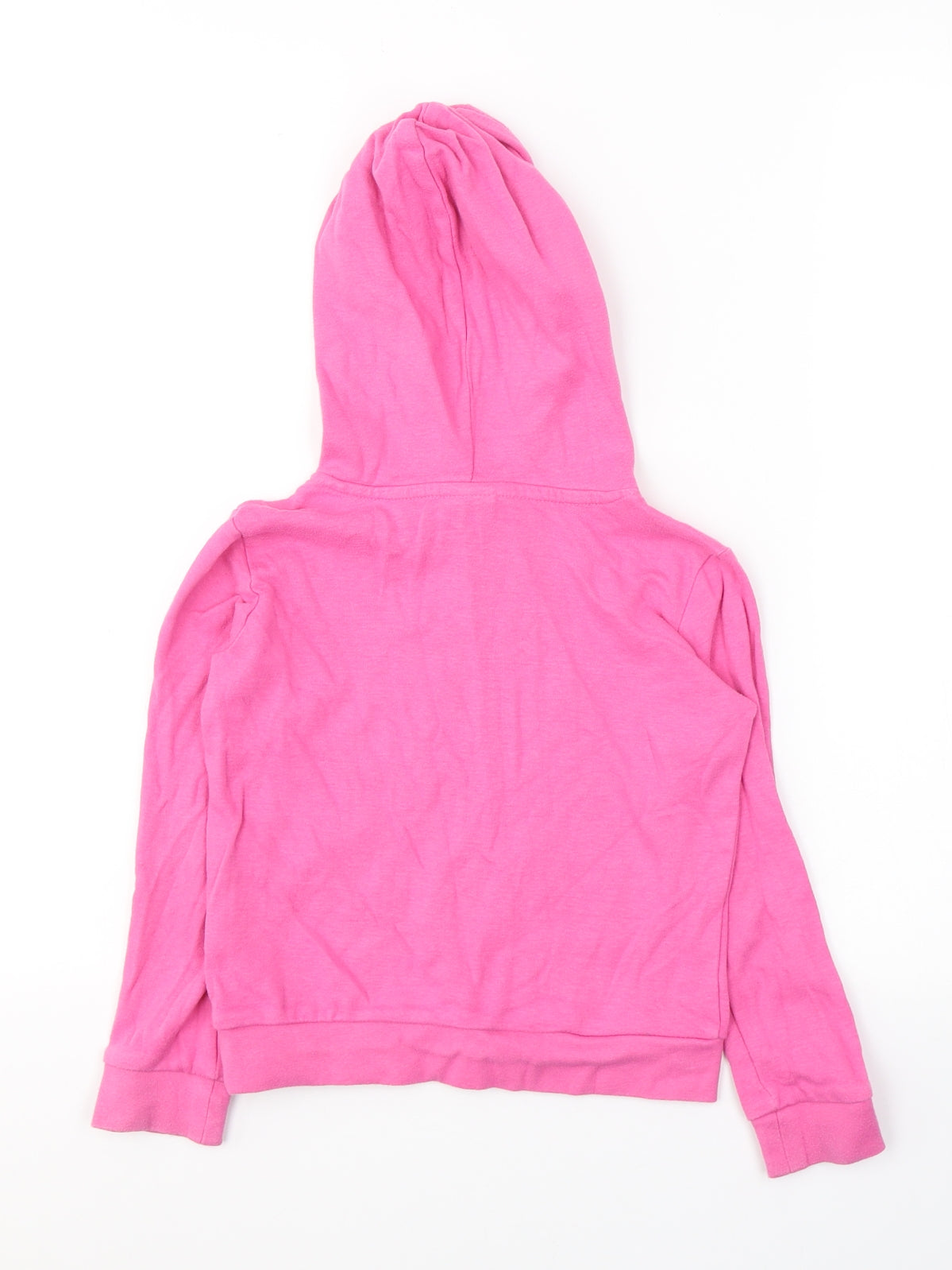 AriZona Girls Pink  100% Cotton Pullover Hoodie Size 6-7 Years  Pullover