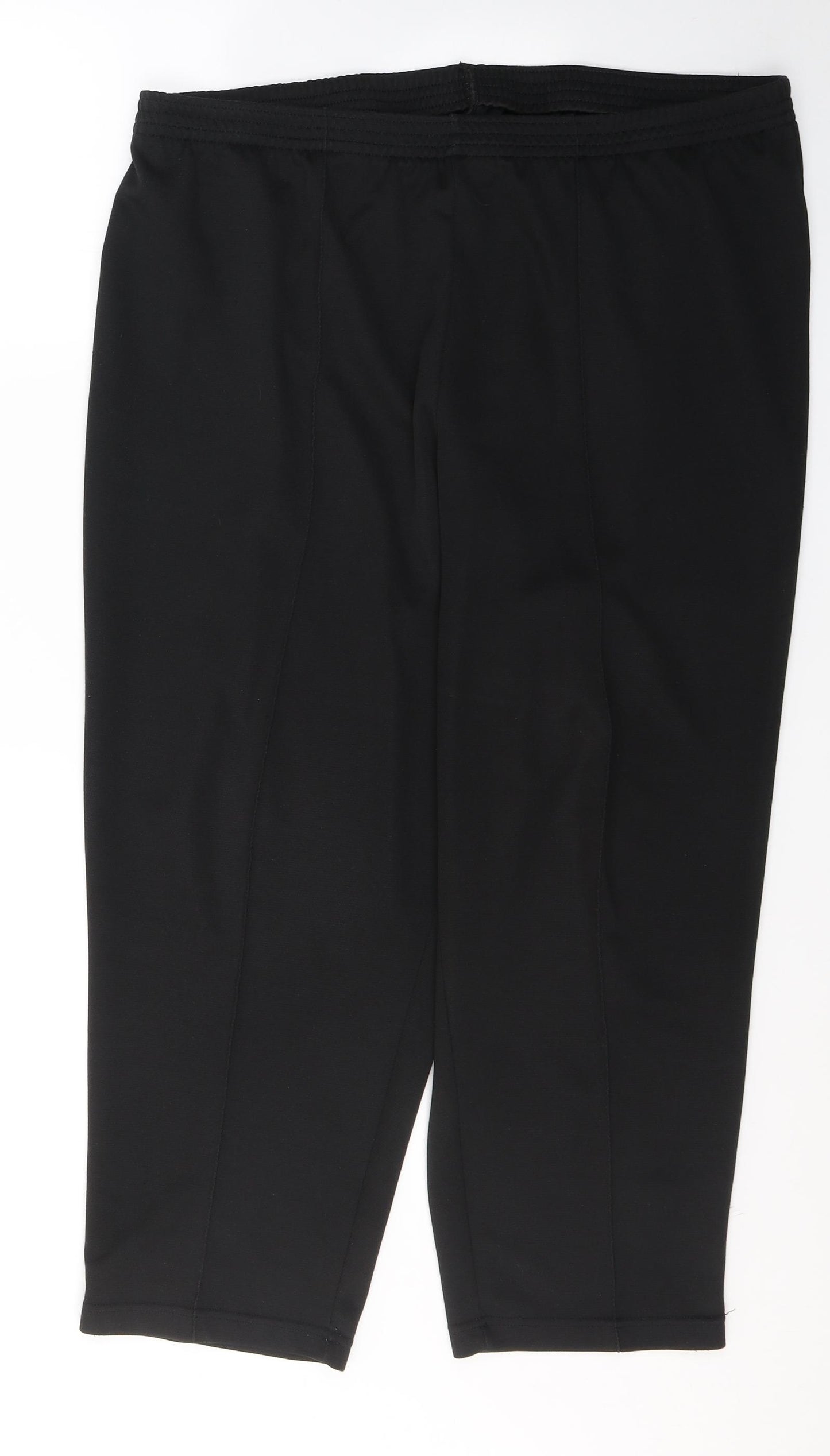 SLIMMA Womens Black  Polyester Trousers  Size 24 L25 in Regular