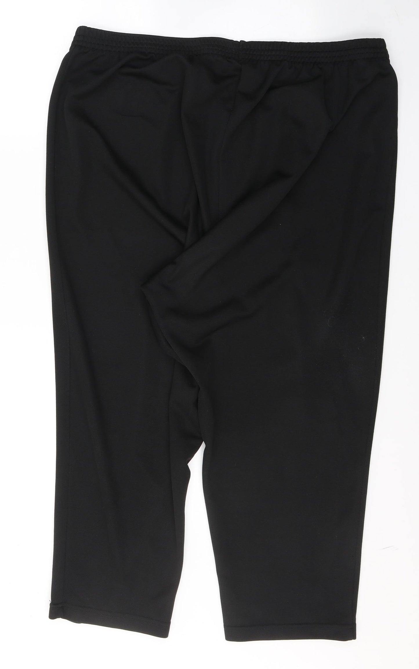 SLIMMA Womens Black  Polyester Trousers  Size 24 L25 in Regular