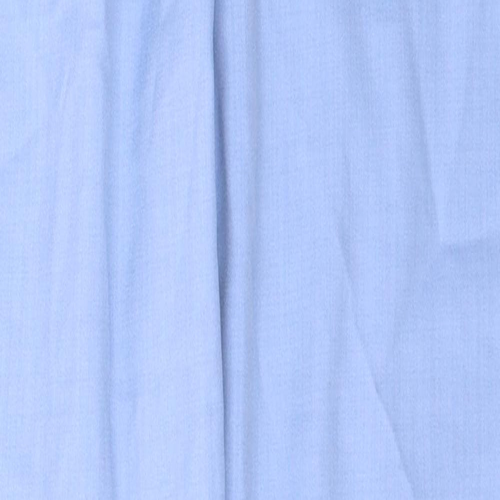 Marks and Spencer Womens Blue  Polyester Trousers  Size 10 L28 in Regular