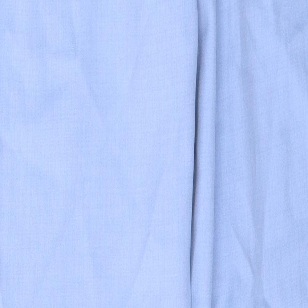 Marks and Spencer Womens Blue  Polyester Trousers  Size 10 L28 in Regular