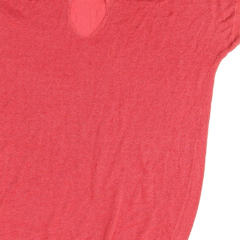 NEXT Womens Red  Viscose Jersey T-Shirt Size 16 Round Neck