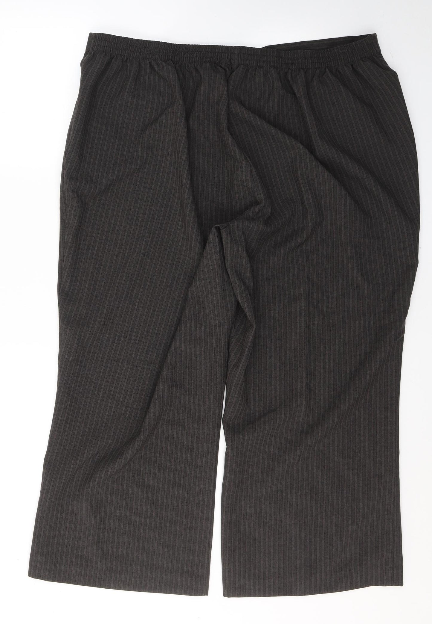 Bonmarché Womens Brown  Polyester Trousers  Size 22 L24 in Regular