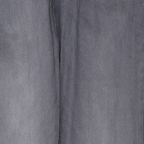 TRUE FACE Mens Grey  Cotton Skinny Jeans Size M L32 in Regular Button