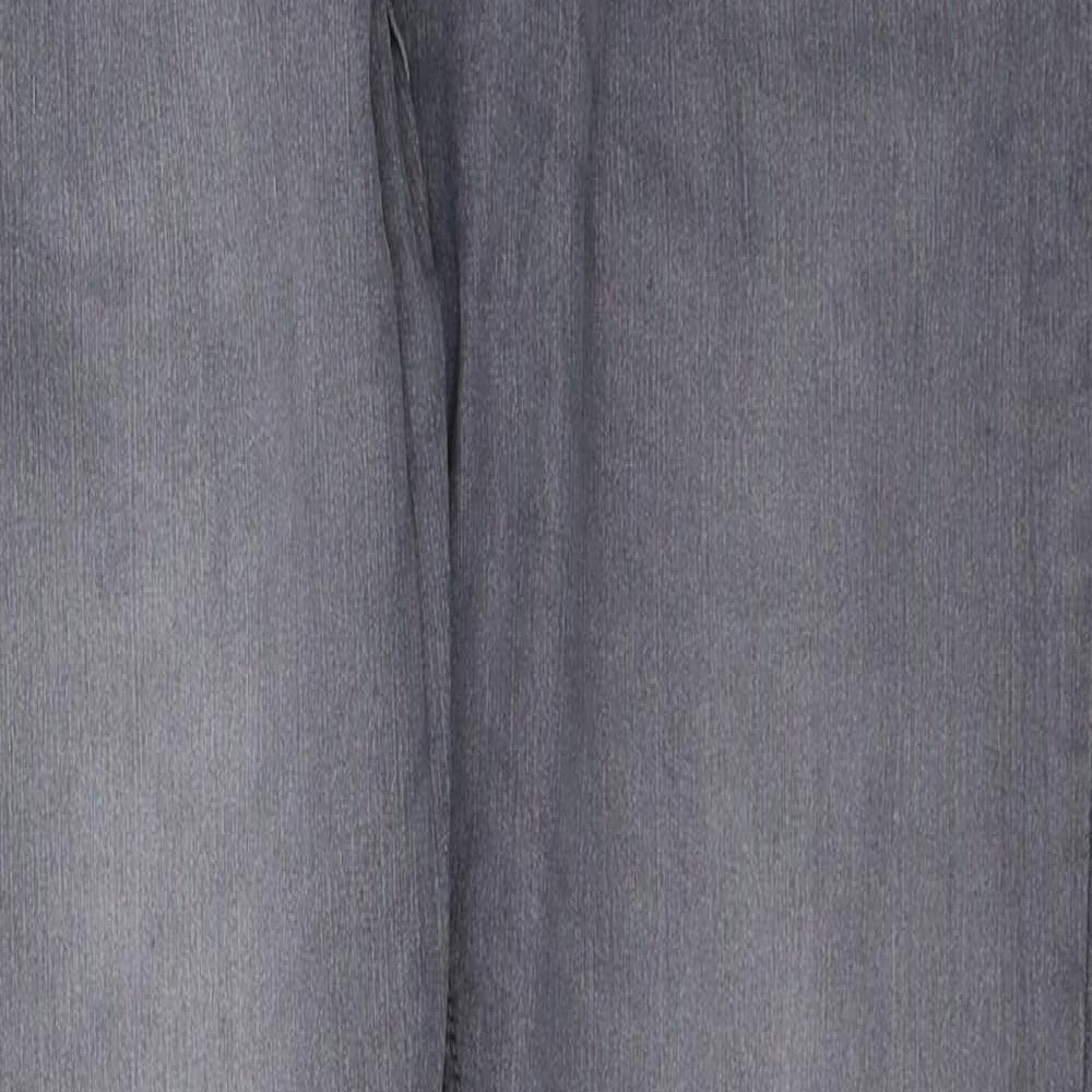 TRUE FACE Mens Grey  Cotton Skinny Jeans Size M L32 in Regular Button