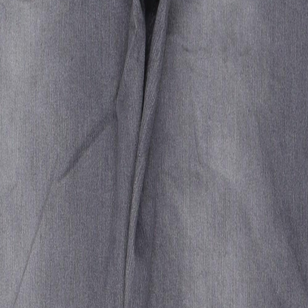 TRUE FACE Mens Grey  Cotton Skinny Jeans Size M L32 in Regular Button