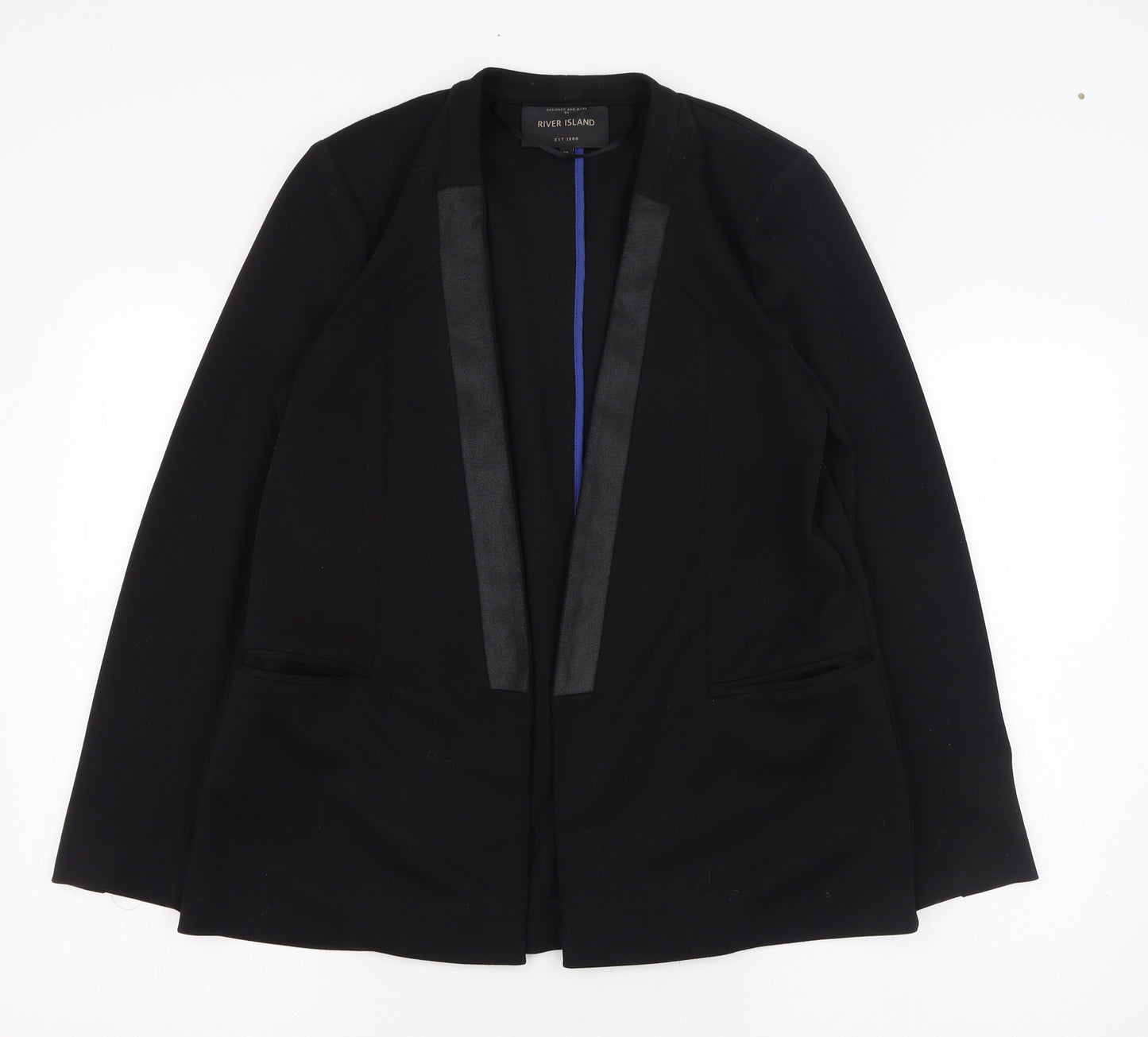 River Island Womens Black   Jacket Blazer Size 12