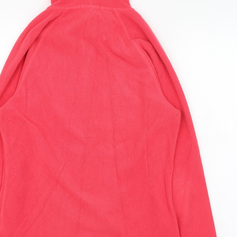 George Womens Pink  Polyester Full Zip Hoodie Size 12  Zip - Fleece