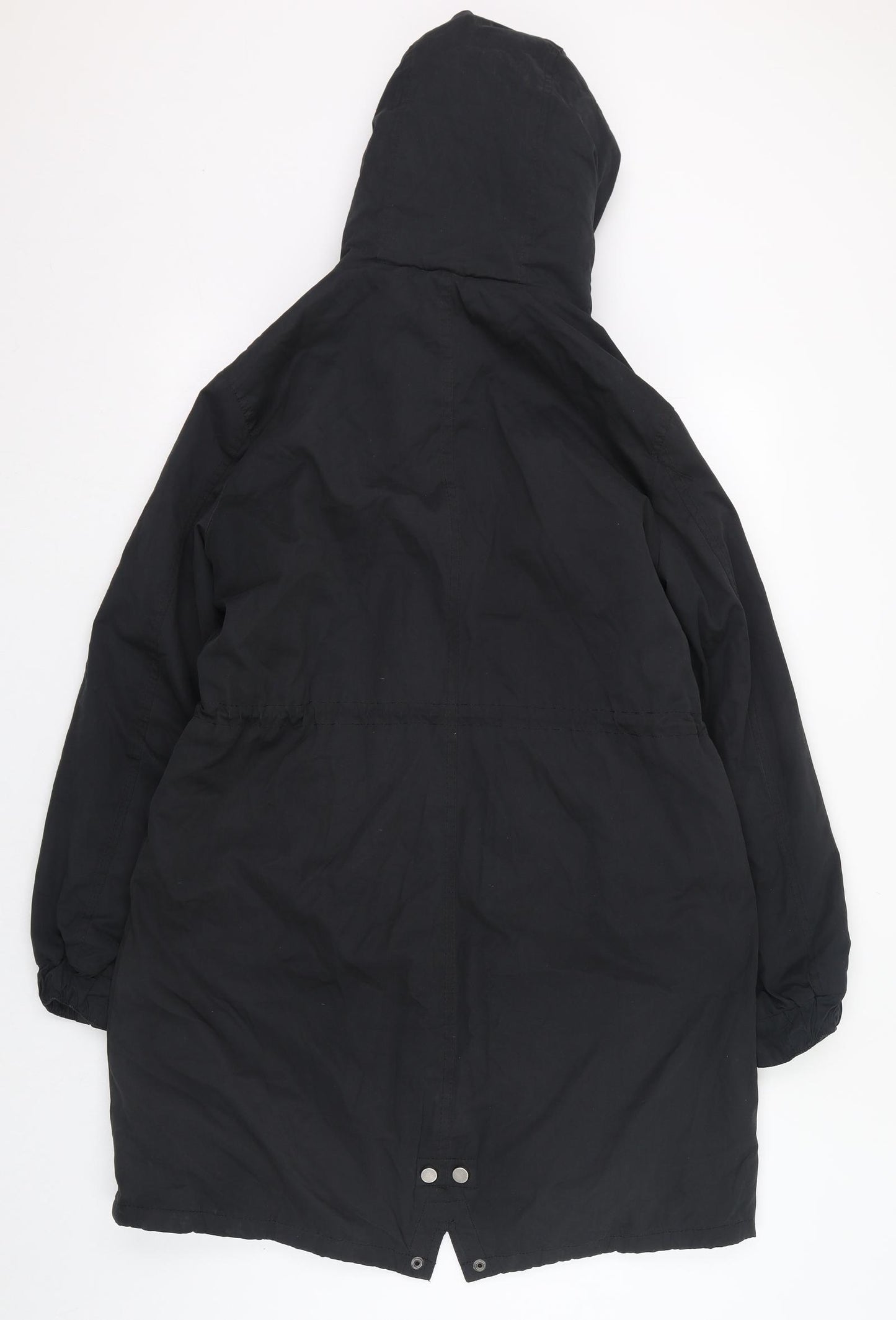 Atmosphere Womens Black   Parka Coat Size 10  Zip