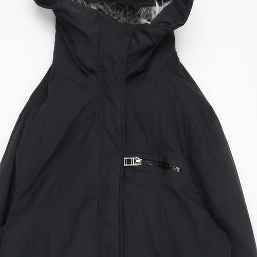 Atmosphere Womens Black   Parka Coat Size 10  Zip
