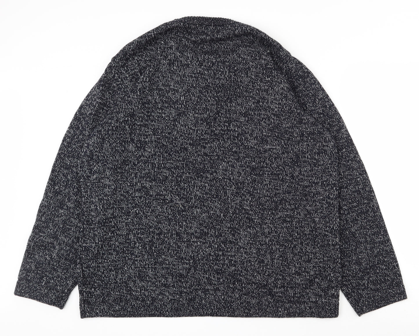 George Mens Blue Crew Neck  Acrylic Pullover Jumper Size XL