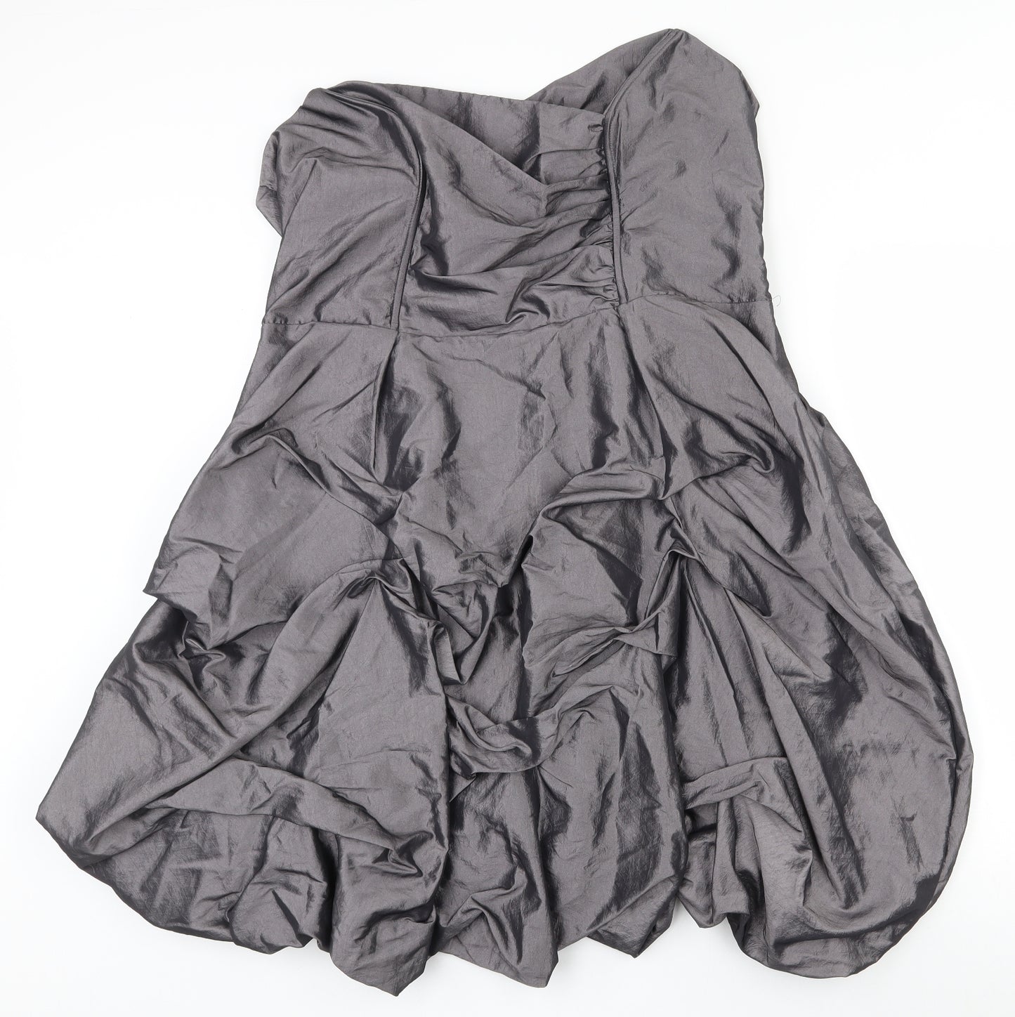 George Womens Grey  Nylon Fit & Flare  Size 22  Sweetheart Zip - boned top