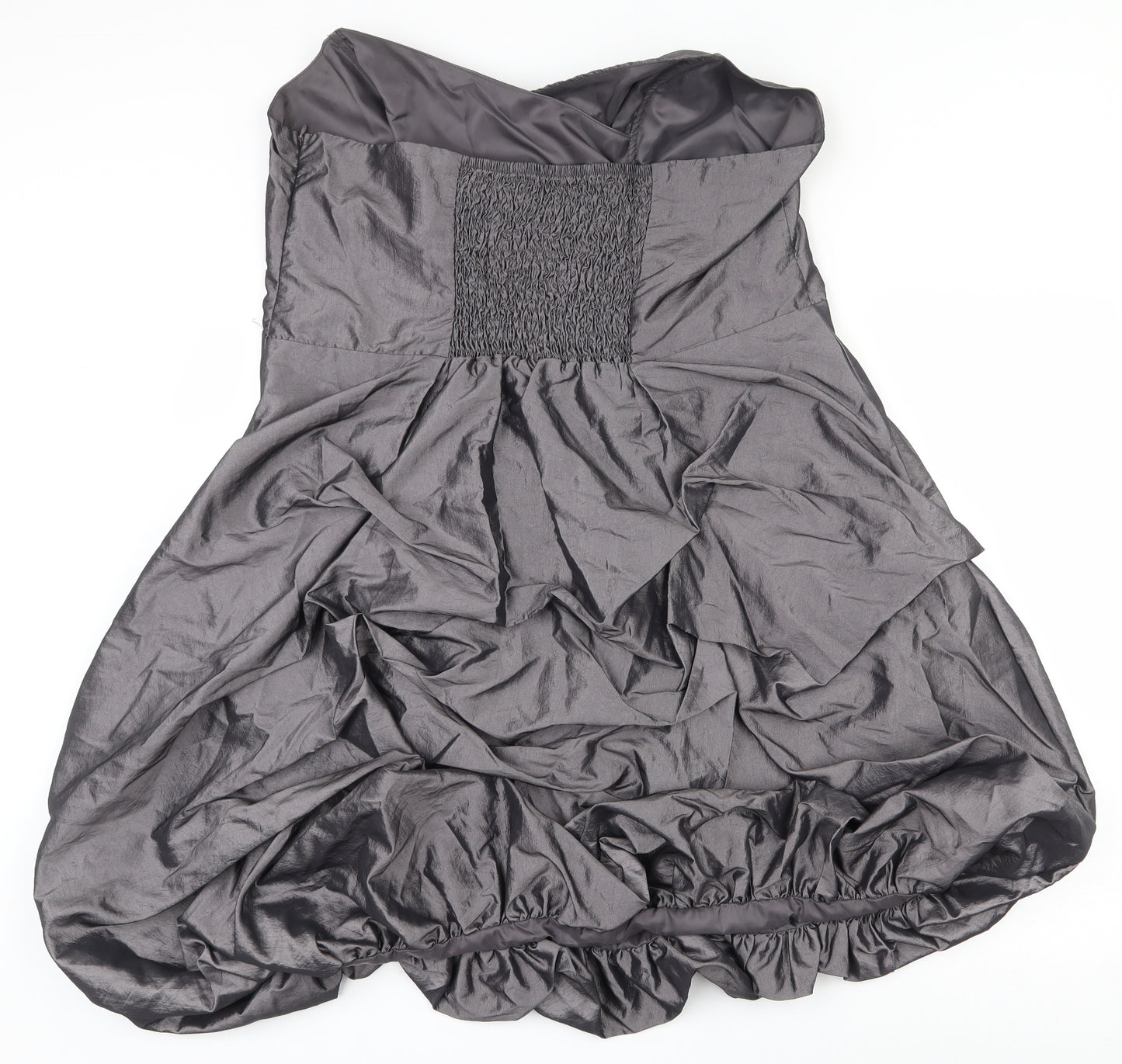 George Womens Grey  Nylon Fit & Flare  Size 22  Sweetheart Zip - boned top