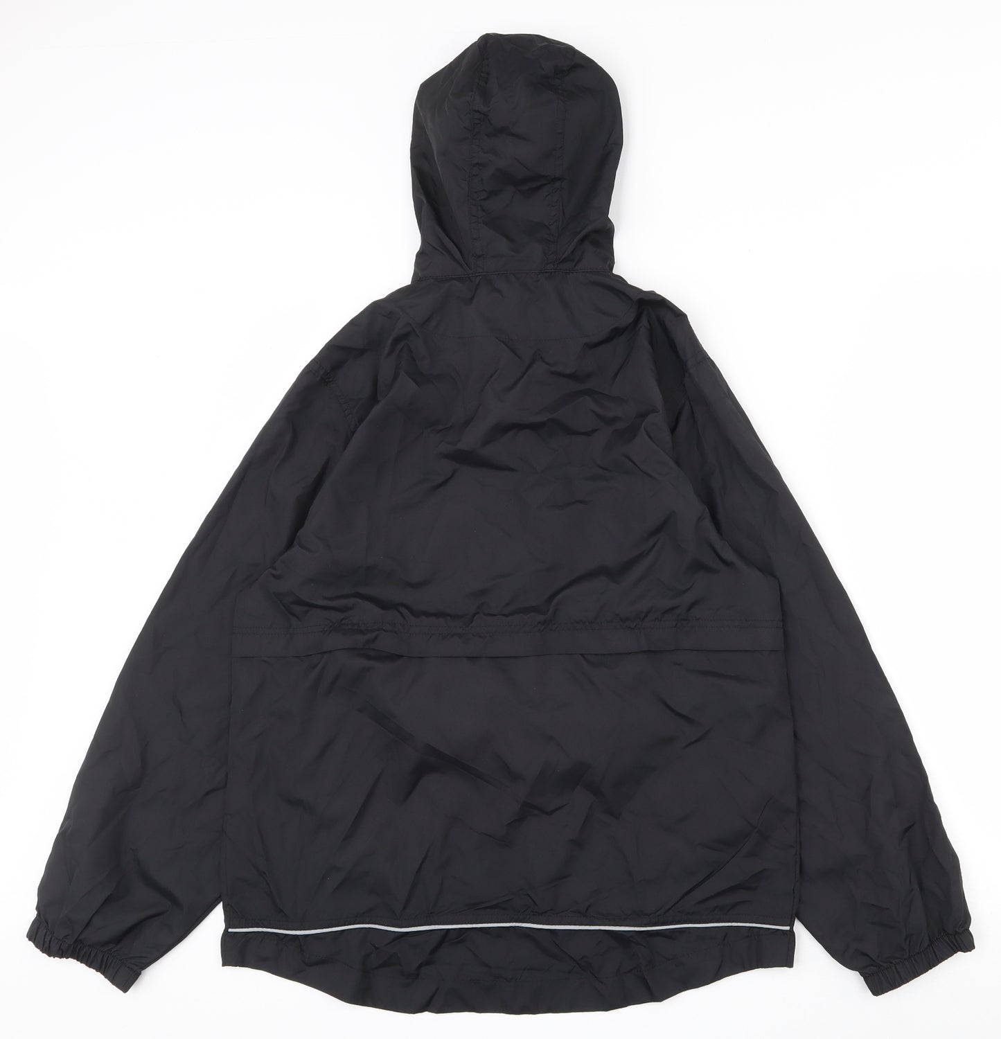 Peacocks Boys Black   Rain Coat Coat Size 12-13 Years  Zip