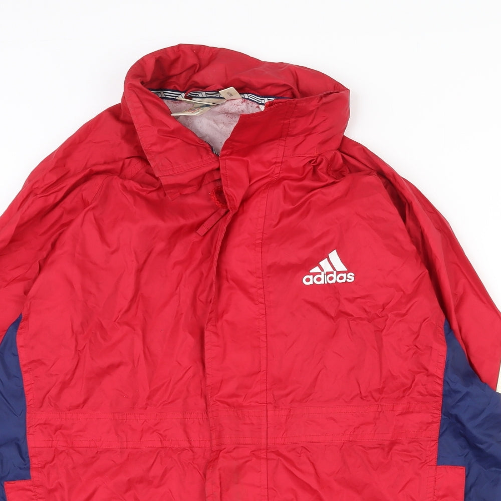 adidas Womens Multicoloured   Rain Coat Coat Size 38  Zip - Pack away hood 38-40