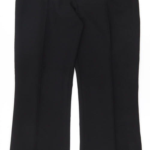 XE Womens Black  Polyester Dress Pants Trousers Size 12 L30 in Regular Zip