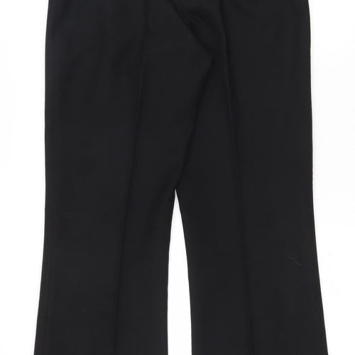 XE Womens Black  Polyester Dress Pants Trousers Size 12 L30 in Regular Zip
